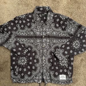 Boohoo man bandana windbreaker jacket